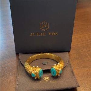 Julie Vos Turquoise Byzantine Cuff
